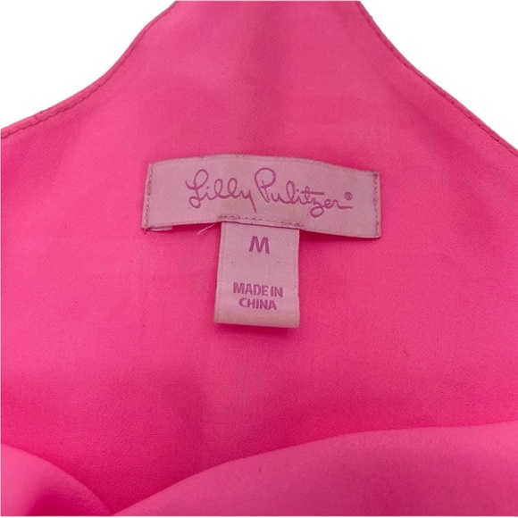 Lilly Pulitzer Silk Tank Medium Pink - Picture 10 of 16